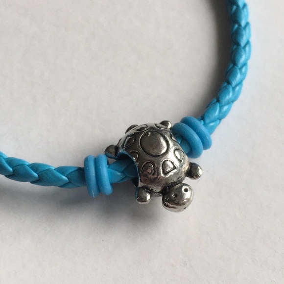 Hallmark Celebrate Life Turtle Charm Bead 7.25” Interchangeable Aqua Bracelet - Picture 10 of 10